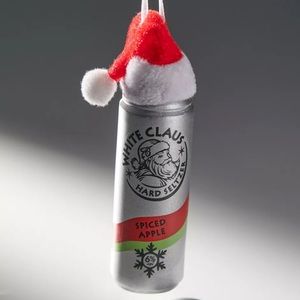 Santa White Claus Seltzer Ornament